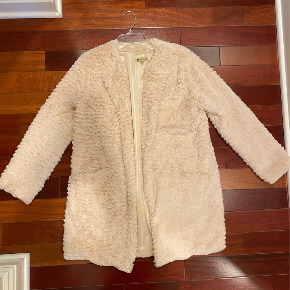 Democracy Furry Coat - Cream - XS